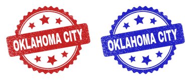 OKLAHOMA CITY Rosette Seals with Corroded Surface