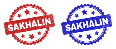 SAKHALIN Rosette Damgaları Kirli Biçim Kullanıyor