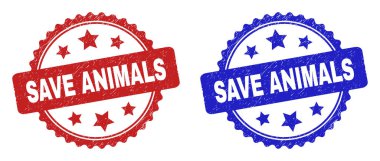 Kauçuk Yüzey Kullanarak Hayvanları Kaydet Rosette Damga Mührü