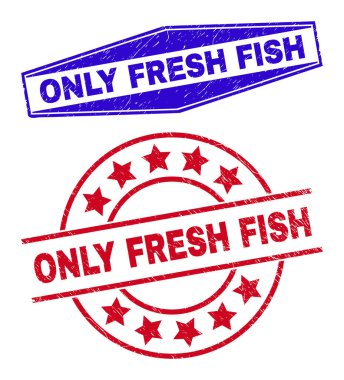 Sadece FRESH FISH Çürümüş Pullar Yuvarlak ve Altıgen Şekiller