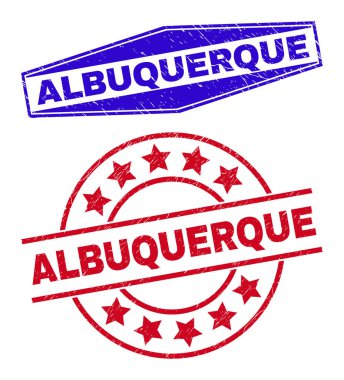 Çember ve Altıgen Şekiller içinde Albuquerque Lastik Mühürleri