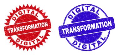 Sayısal Geçiş Yuvarlak ve Kirli Dokuya sahip Rosette Filigranı