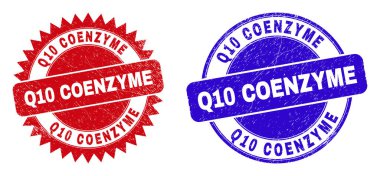 Q10 COENZYME Yuvarlak ve Yüzeyi Aşınmış Rosette Mühürleri