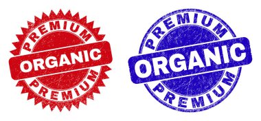 Premium ORGANIC Yuvarlak ve Kirli Yüzeyli Rosette Mühürleri