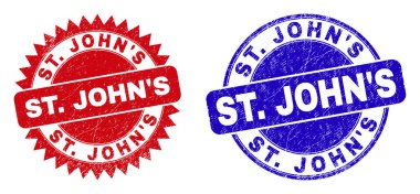 JOHNS Yuvarlak ve Kirli Dokusu Olan Rosette Damgaları