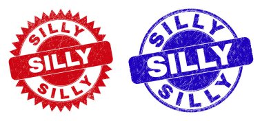 Kirli desenli SILLY Yuvarlak ve Rosette Filigranı