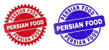 Pers Gıda Yuvarlak ve Rosette Mühür Mühürleri Kirli Doku