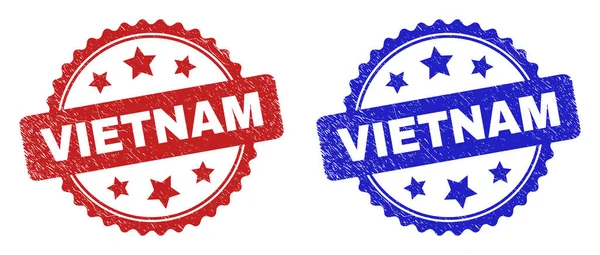VIETNAM Rosette Wasserzeichen mit Gummistil — Stockvektor