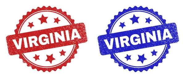 VIRGINIA Rosette Tehlike Dokusuna sahip Filigranlar — Stok Vektör