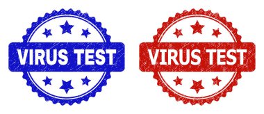 VIRUS TEST Rosette Kirli Biçimli Mühür