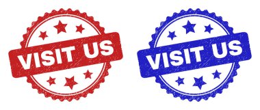 Grunged Style kullanarak ABD Rosette Mühürlerini ziyaret et