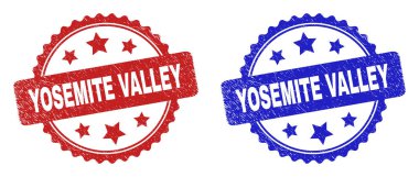 YOSEMITE VALLEY Rosette Grunge yüzeyini kullanarak mühürlüyor