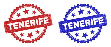 Grunge Biçimli TENERIFE Rosette Mühürleri