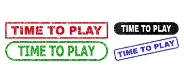 Kirli Yüzeyle Dikdörtgen Mühürleri Oynama Zamanı