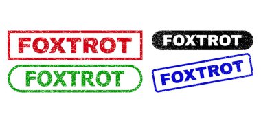 Çizik Biçimli FOXTROT Dikdörtgen Damgaları