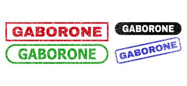GABORONE Dikdörtgen Mühür Mührü Kirli Yüzey Kullanılıyor