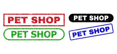PET Dükkanı Dikdörtgen Filigranı Aşınmış Biçim Kullanıyor