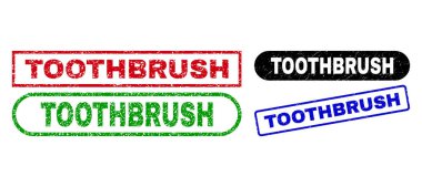 TOOTHBRUSH Dikdörtgen Çizilmiş Yüzey Filigranı