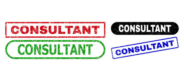 CONSULTANT Rectangle Watermarks with Corroded Texture