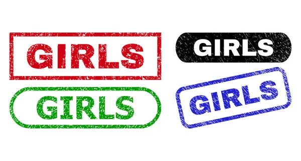 Joints rectangulaires GIRLS utilisant une surface corrodée — Image vectorielle
