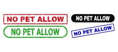 PET HAYIR Pis Yüzeyli Dikdörtgen Damgalara İzin Yok