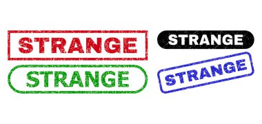 STRANGE Dikdörtgen Damga Mührü Tehlike Dokusuyla