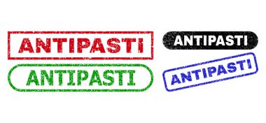 AnTIPASTI Dikdörtgen Damga Mührü Aşınmış Doku Kullanımı