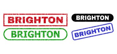 BRIGHTON Dikdörtgen Mühürleri Aşınmış Biçim Kullanıyor