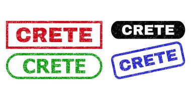 Kirli Biçim Kullanarak CRETE Dikdörtgen Mühürleri