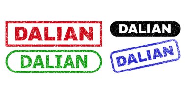 Kirli yüzeye sahip DALIAN Dikdörtgen Filigranı