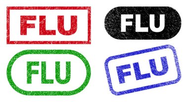 Kirli Biçimli FLU Dikdörtgen Filigranı