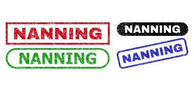 Kirli Yüzey Kullanılarak NANNING Dikdörtgen Filigranı