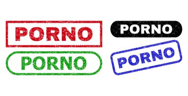 PORNO Dikdörtgen Filigranı Kirli Doku Kullanımı