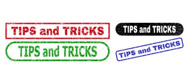 İpuçları ve Dikdörtgen İşaretler Çizik Yüzey ile