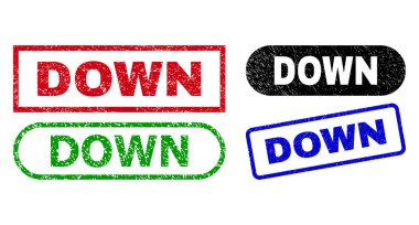 Down Dikdörtgen Pulları Çizik Biçimli