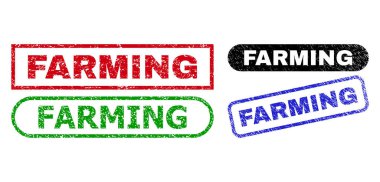 FARMING Dikdörtgen Damga Mührü Çizik Biçimini Kullanarak