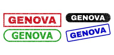 GENOVA Kirli Biçimli Dikdörtgen Filigranı