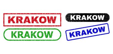 Kirli Biçim Kullanarak KRAKOW Dikdörtgen Mühürleri