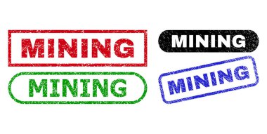 Çürümüş Yüzeyle Dikdörtgen Mühürleri