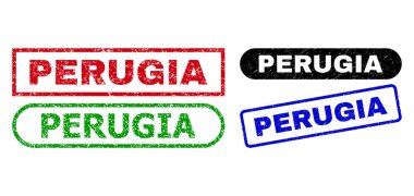 Peru Dikdörtgeni Mühür Mührü Aşınmış Biçim Kullanıyor