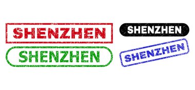 SHENZHEN Dikdörtgen Mühürleri Aşınmış Doku Kullanılıyor
