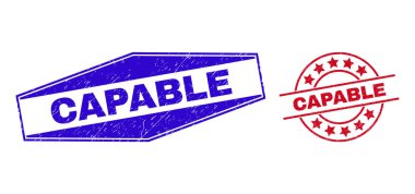 Yuvarlak ve Altıgen Biçimli Cappable desenli Mühürler