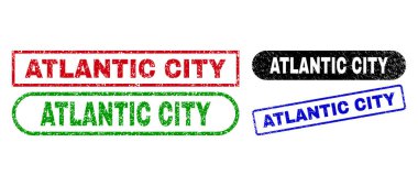 ATLANTIC ŞEHRİ Dikdörtgen Mühürleri Tehlike Yüzeyi Kullanıyor