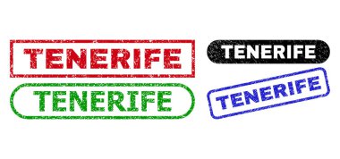 Kauçuk Yüzey Kullanarak TENERIFE Dikdörtgen Mühürleri