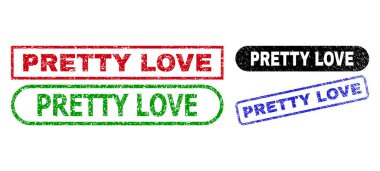 Çürümüş yüzeyi olan Sevimli Dikdörtgen Damga Mührü