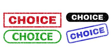 Kirli Biçimli CHOICE Dikdörtgen Damgaları