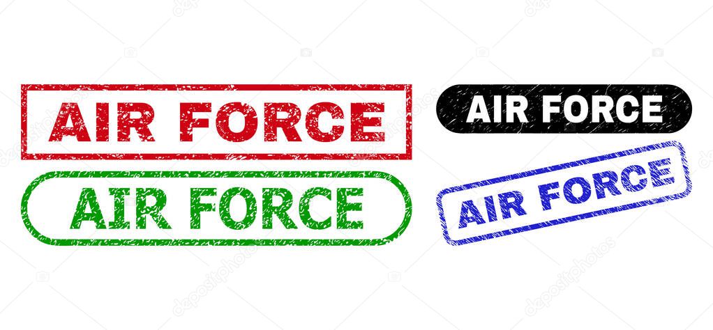 AIR FORCE Rectangle Watermarks with Distress Surface