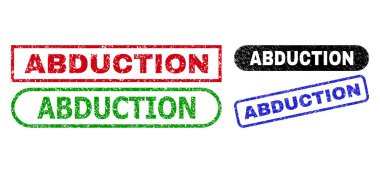 Grunged Surface ile ABDUCTION Dikdörtgen Damgaları