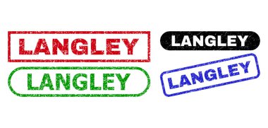 Çürümüş Biçimli LANGLEY Dikdörtgen Mühürleri