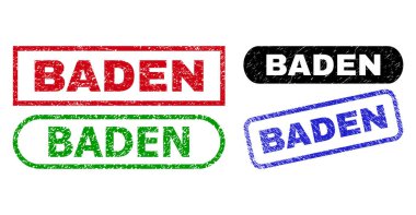 Çürümüş Dokuyla Baden Dikdörtgeni Filigranı